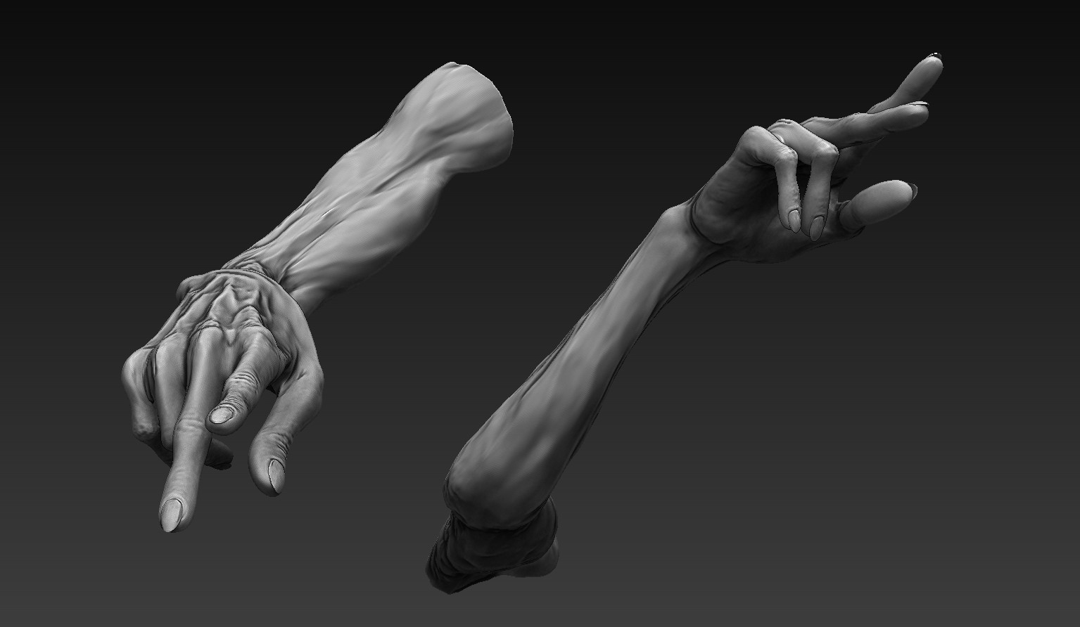 ArtStation Zombie Arms 12 Poses Resources