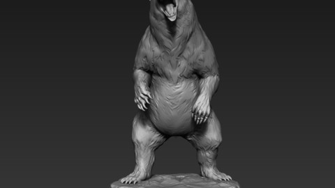 ArtStation - Bear Sculpt in Blender