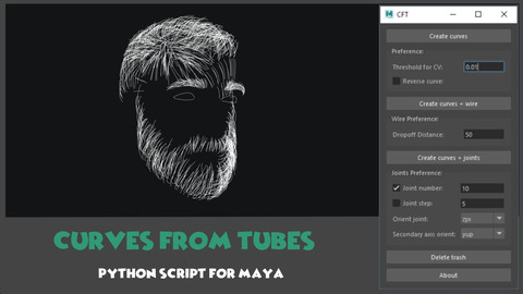 [Maya] Curves From Tubes