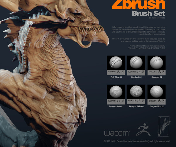 ArtStation - Dragons Wacom Latin America Contest | Brushes