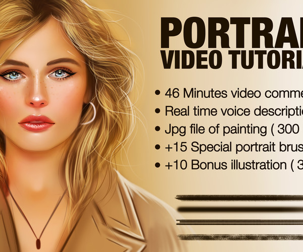 ArtStation - Portrait Painting In Photoshop - Video Tutorial | Tutorials