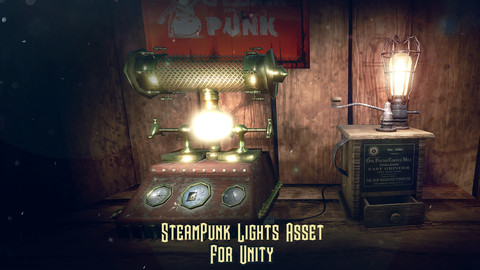 SteamPunk Lights Collection For Unity