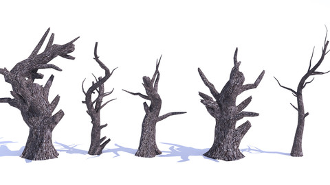 Charred trees (5 types)