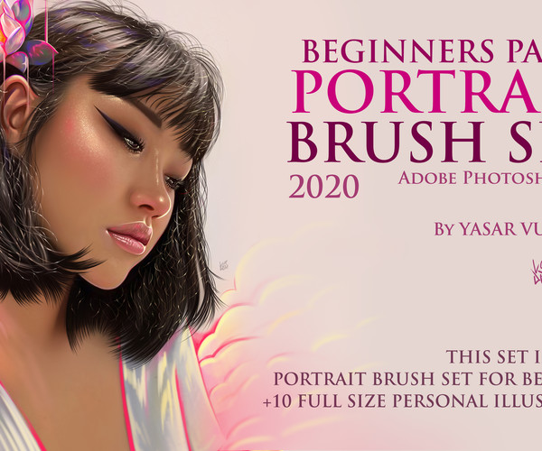 Artstation Photoshop Portrait Brushes Beginners Pack Artworks