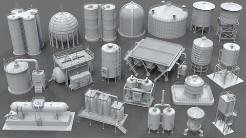 Industrial Tanks - part - 1 - 20 pieces