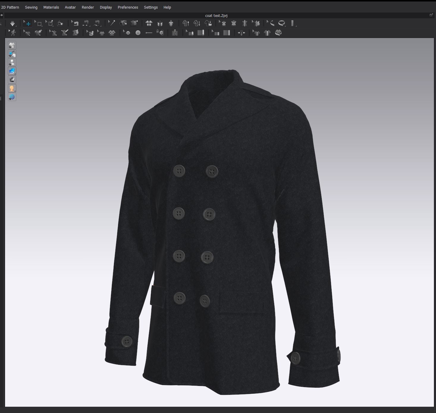 designer pea coat