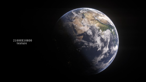 21K texture Realistic earth