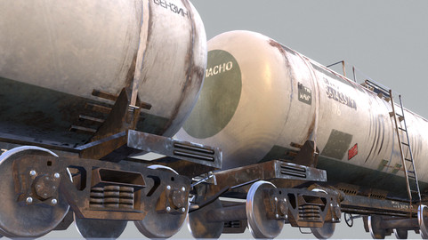 Railway Oil Tank Car vr2