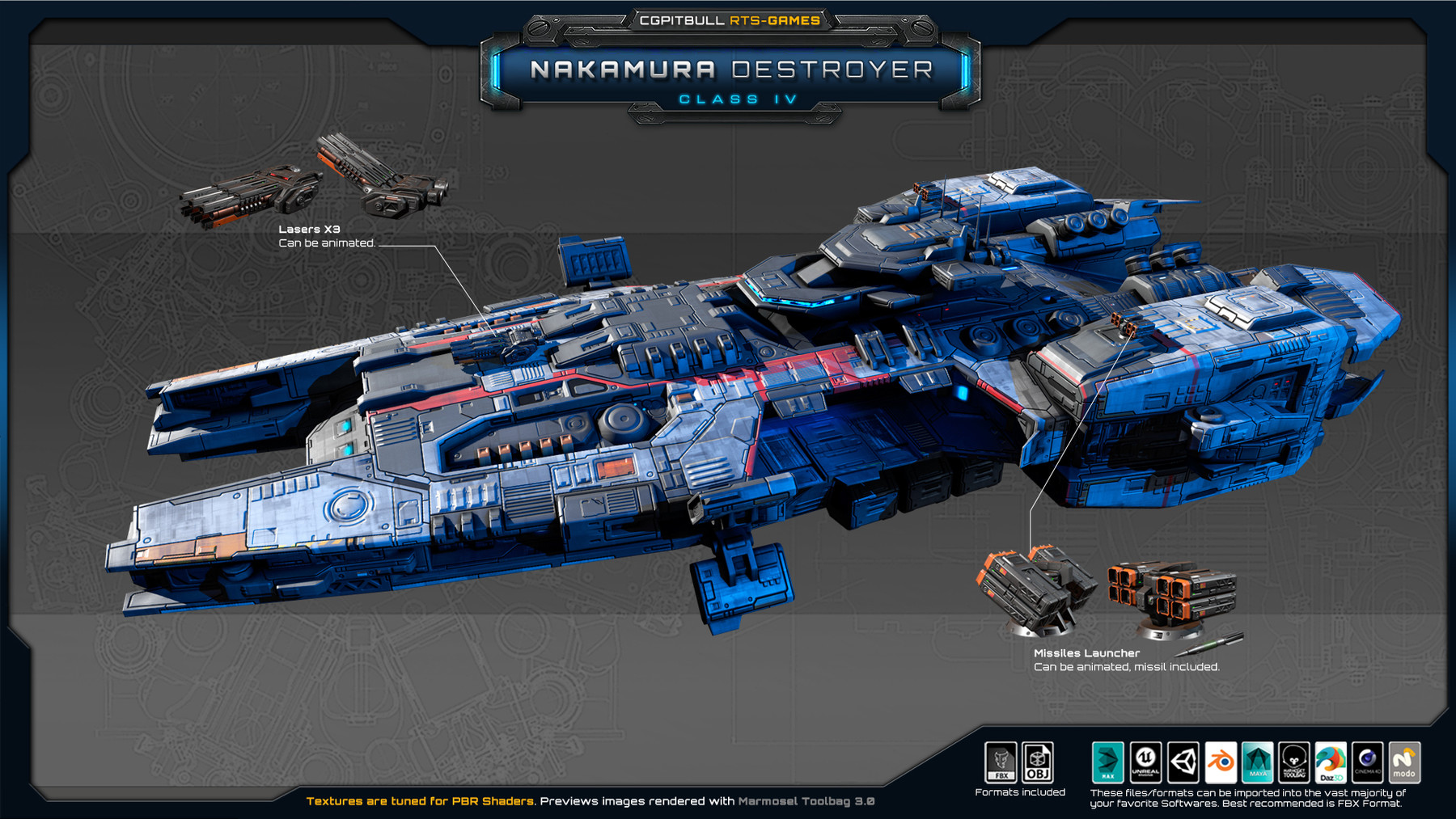 CGPitbull - GrafxBOX - RTS Games - Nakamura Destroyer - Class IV