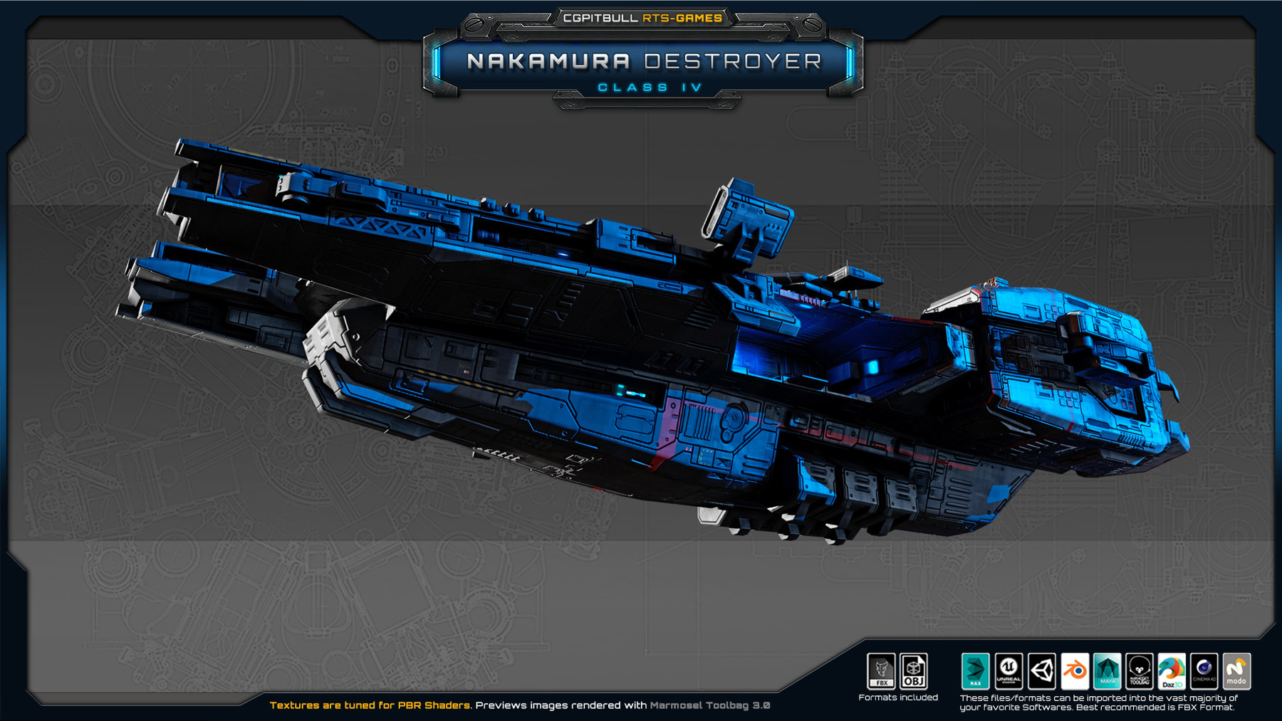 CGPitbull - GrafxBOX - RTS Games - Nakamura Destroyer - Class IV