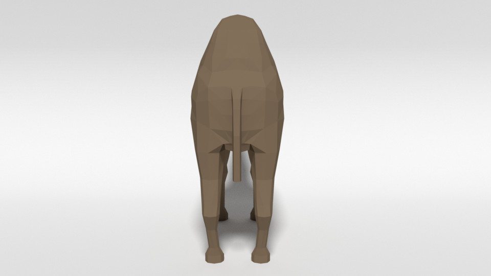 ArtStation - Low Poly Cartoon Bactrian Camel | Resources