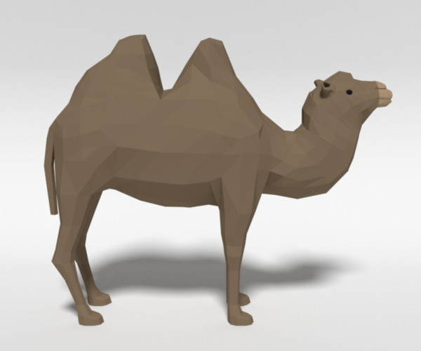 ArtStation - Low Poly Cartoon Bactrian Camel | Resources