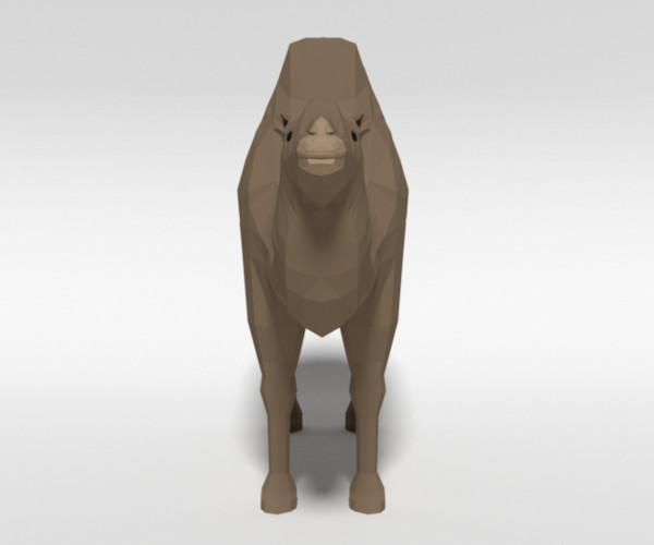 ArtStation - Low Poly Cartoon Bactrian Camel | Resources