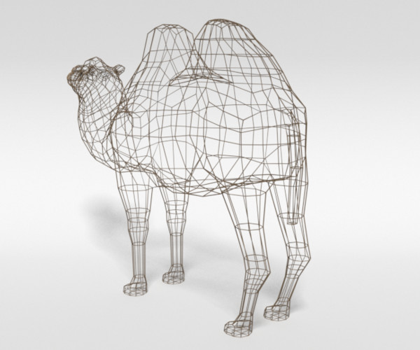 ArtStation - Low Poly Cartoon Bactrian Camel | Resources