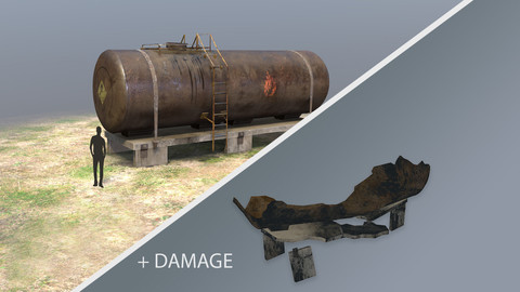 FuelTank 01 with Damage