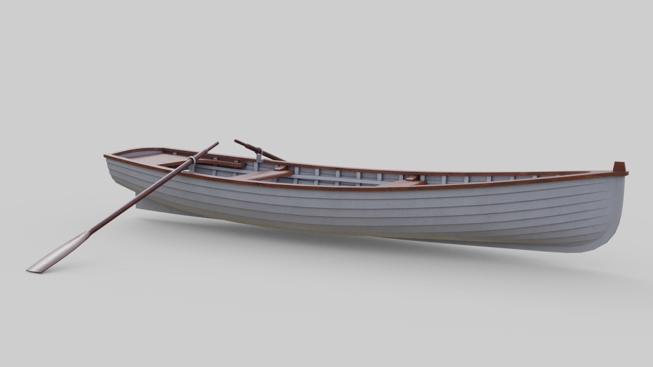 ArtStation - Rowboat 1B | Game Assets