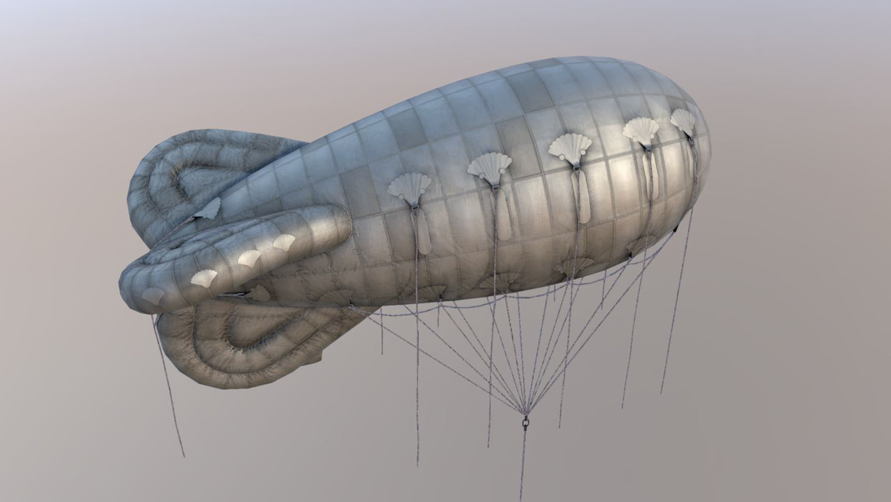 ArtStation WW2 Barrage Balloon 01 Game Assets