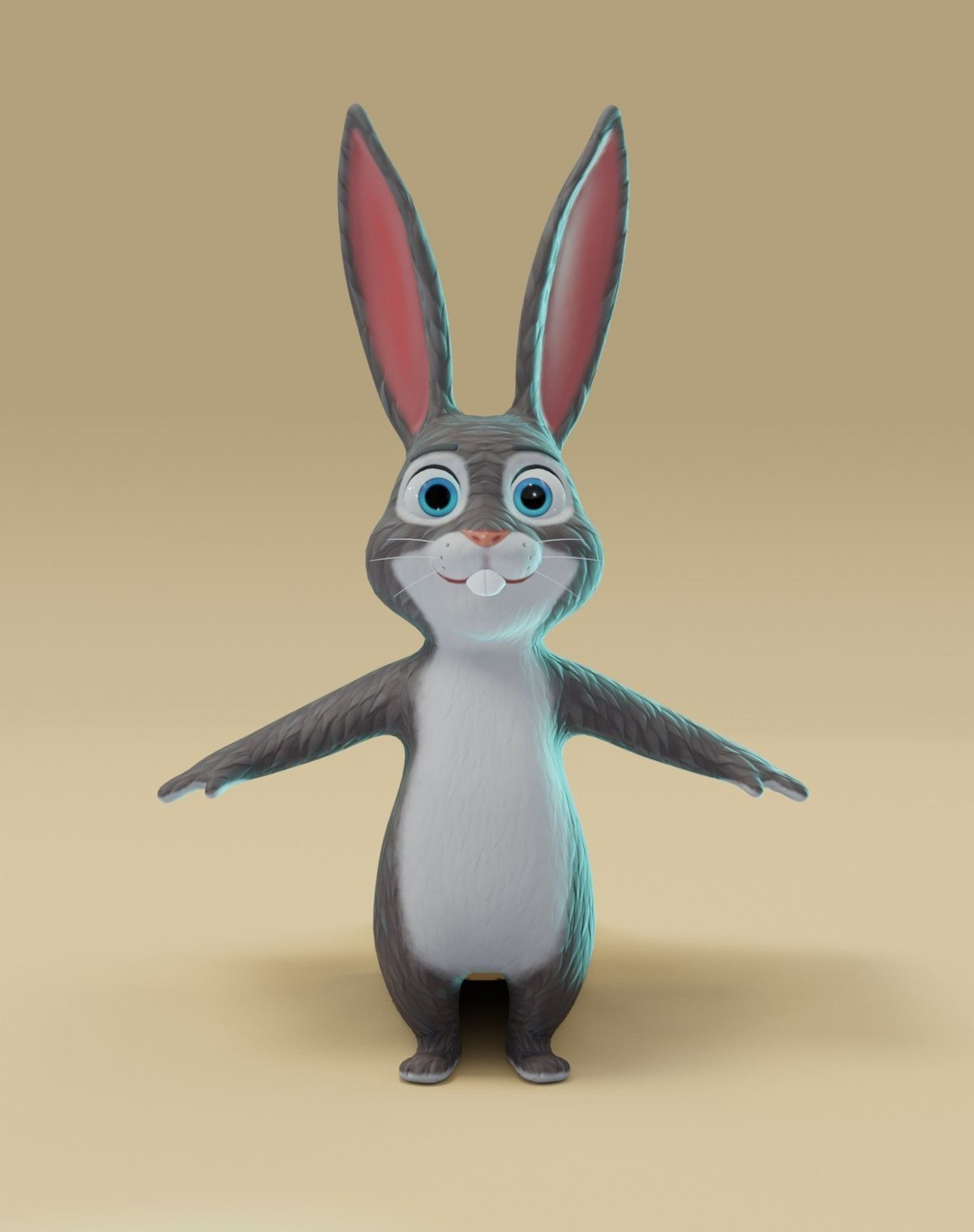 ArtStation - Cartoon Bunny 3D Model | Game Assets