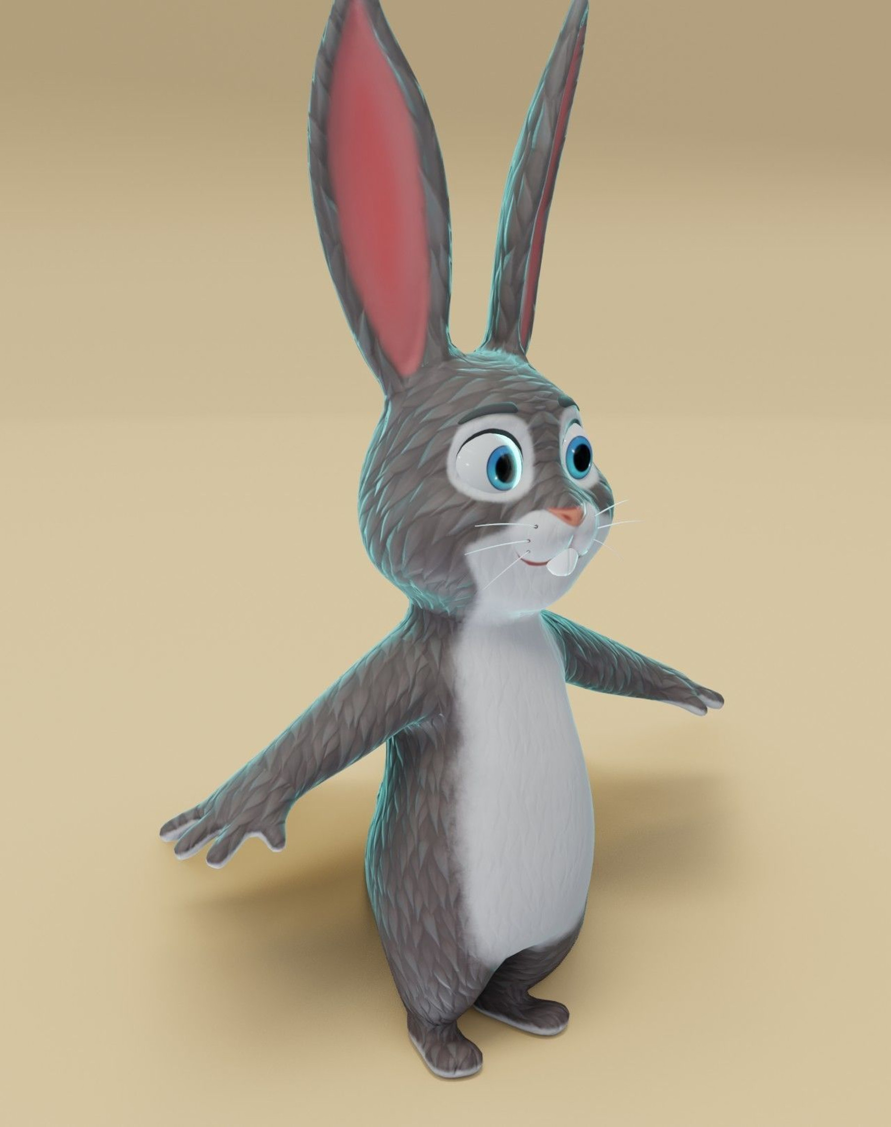 ArtStation - Cartoon Bunny 3D Model | Game Assets