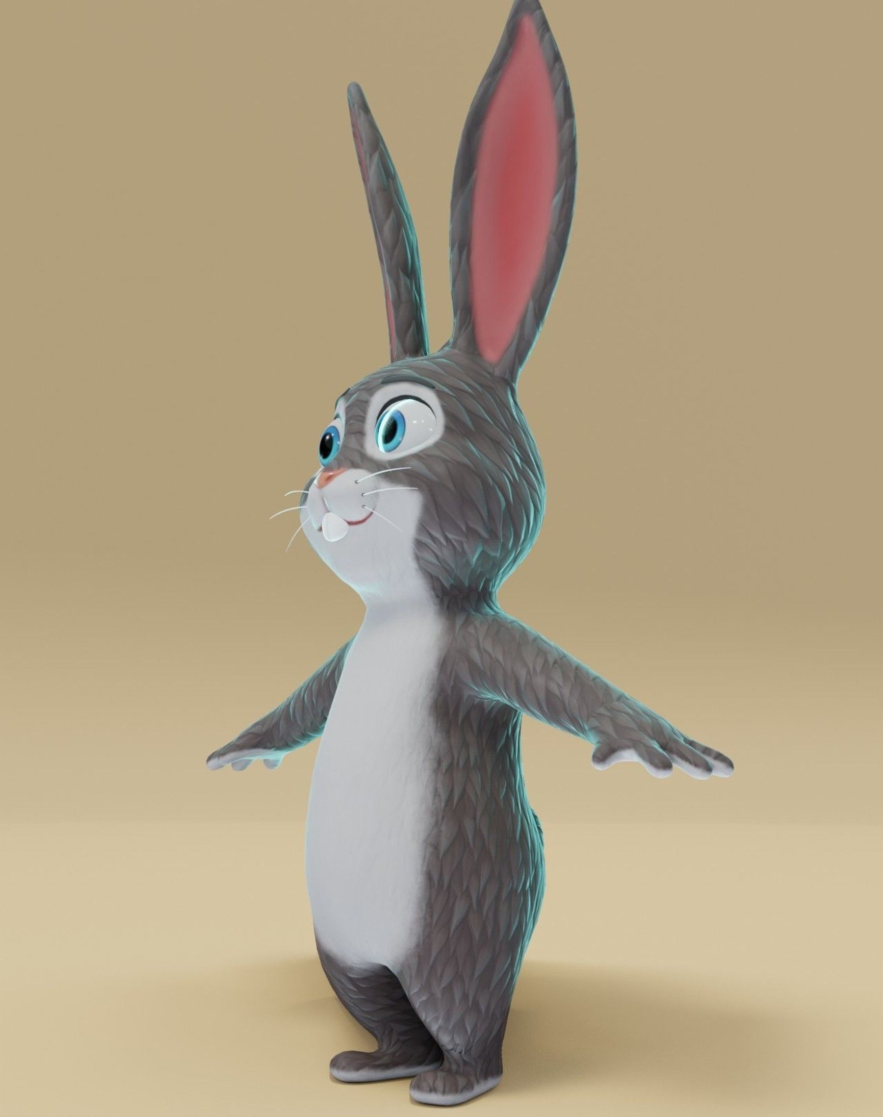 ArtStation - Cartoon Bunny 3D Model | Game Assets