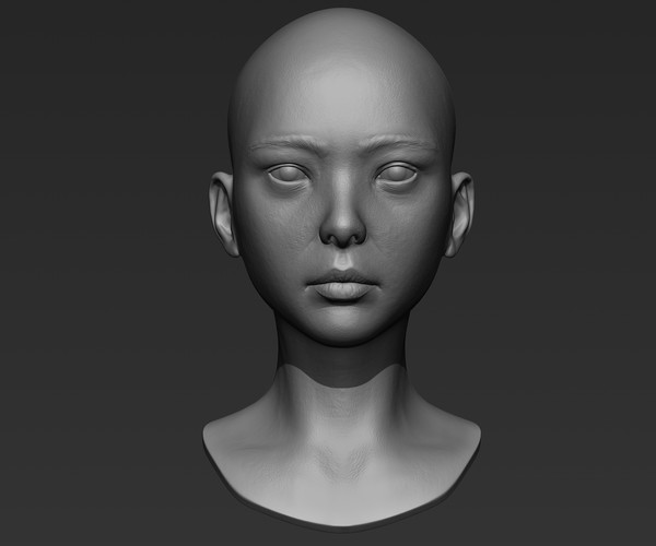 ArtStation - 3d Printable Female Head 2 | Resources