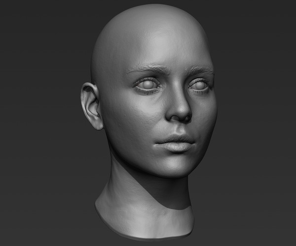 ArtStation - 3d Printable Female Head 3 | Resources