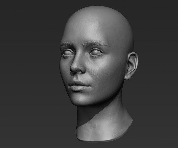 ArtStation - 3d Printable Female Head 3 | Resources