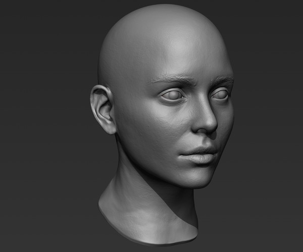 ArtStation - 3d Printable Female Head 3 | Resources