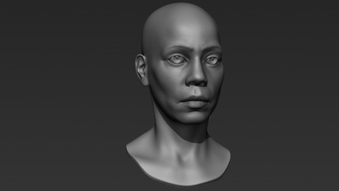 3d Printable Female Head 4
