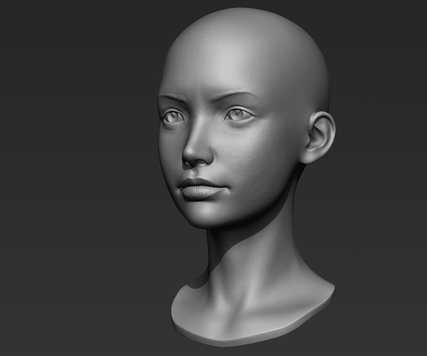 ArtStation - 3d Printable Female Head 5 | Resources