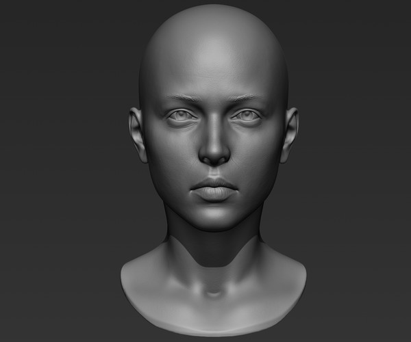 ArtStation - 3d Printable Female Head 9 | Resources