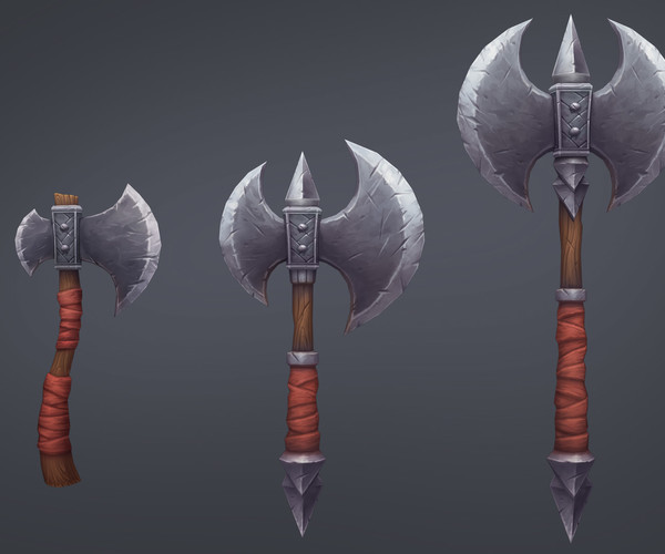 ArtStation - Stylized Weapons - Axe Pack | Game Assets