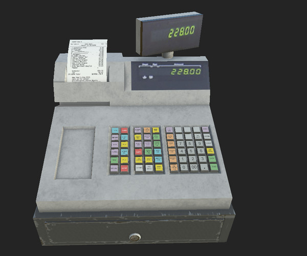 ArtStation Cash Register Game Assets