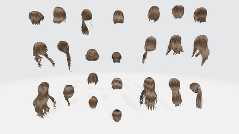 Female hair Collection Pack 2