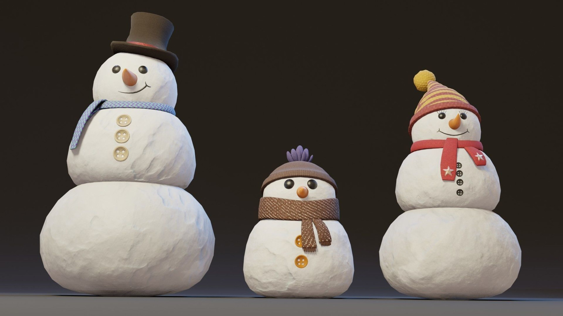 ArtStation - Snowman 3D Model | Game Assets
