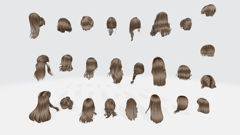 Female hair Collection Pack 3