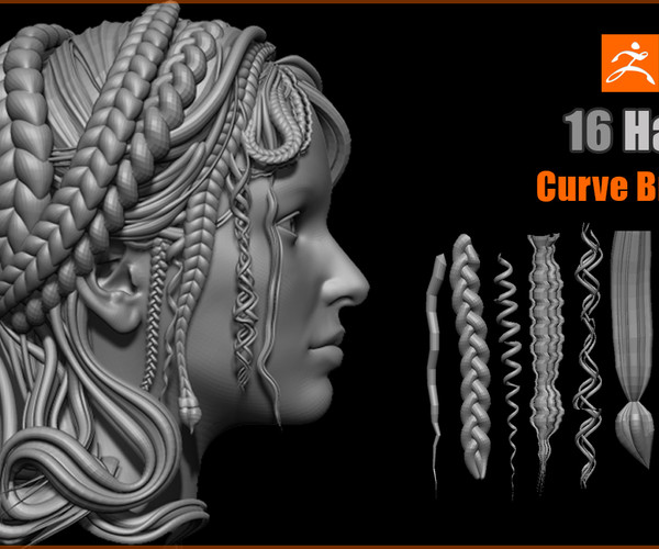 free zbrush hair curve brushes