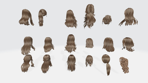 Female hair Collection Pack 4