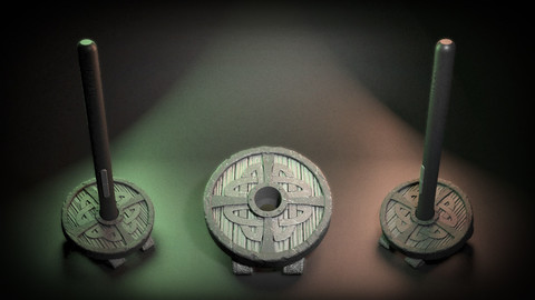 Free Round shield wacom penholder