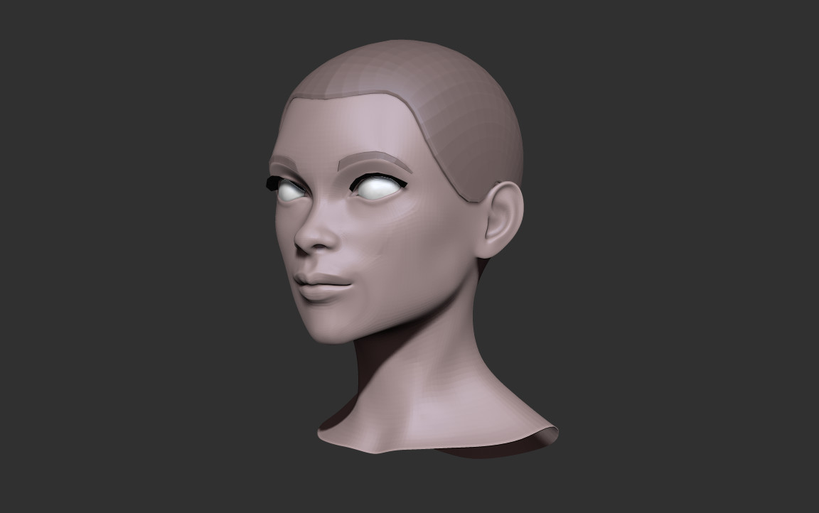 ArtStation - Female head nr 3 base mesh | Resources