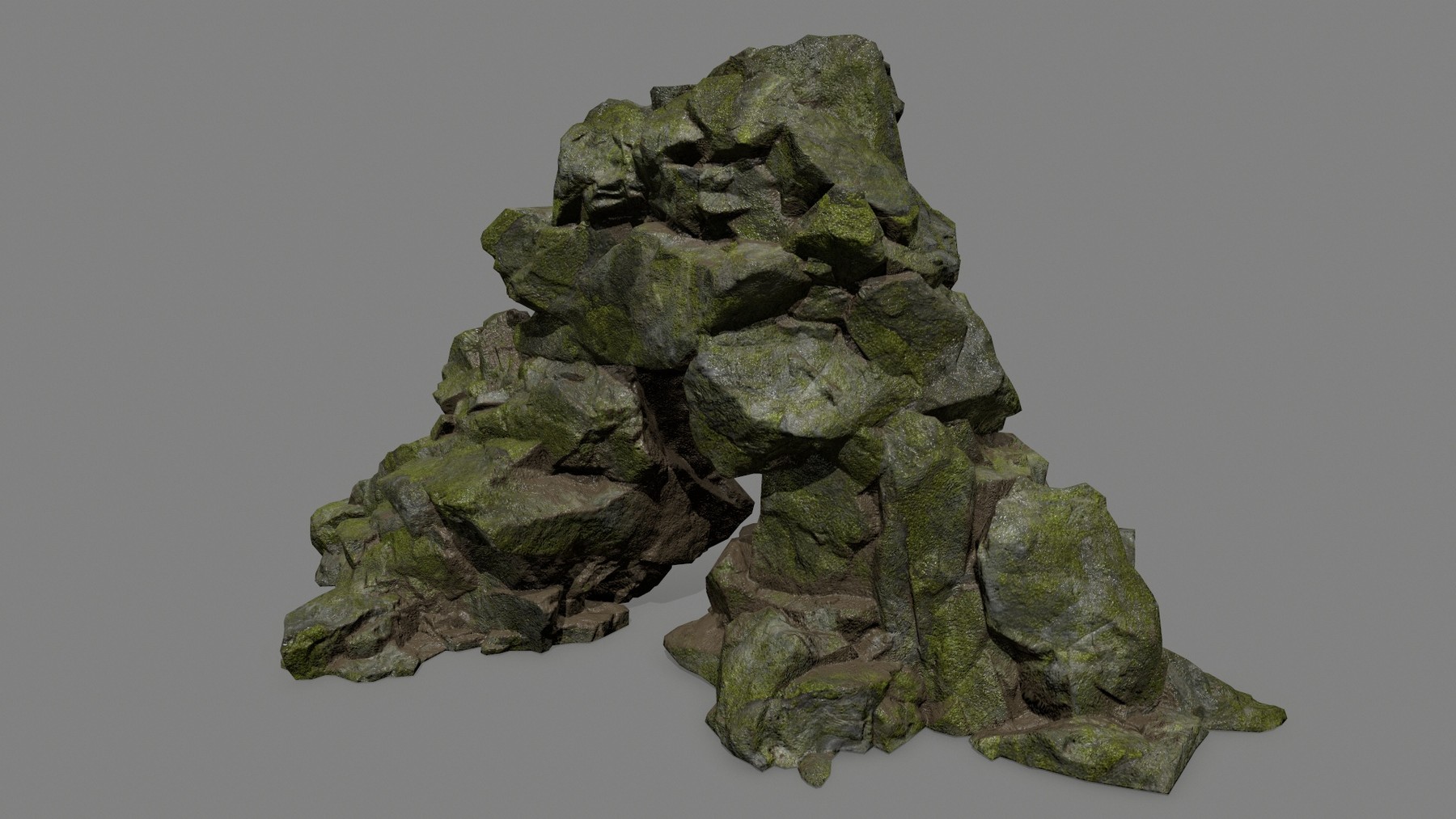 ArtStation mossy rocks Game Assets