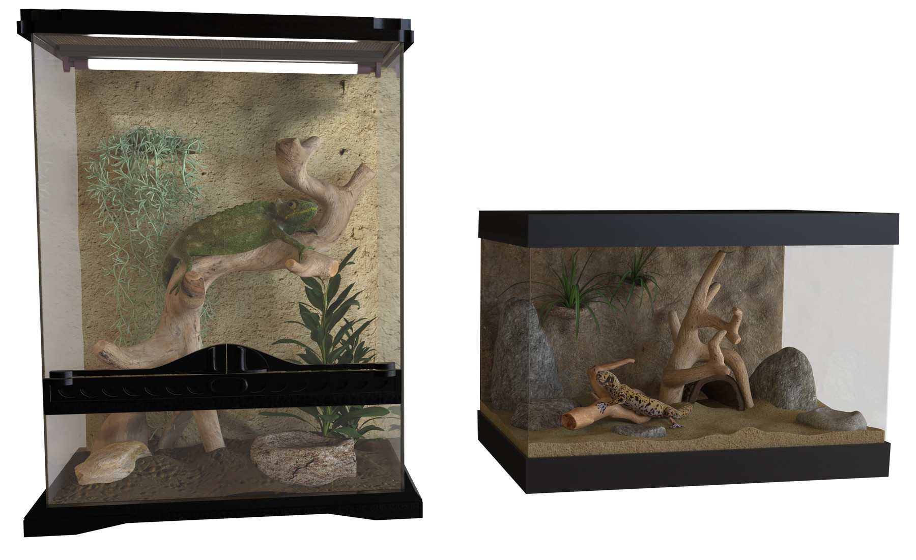 ArtStation Reptiles terrarium Decoration Resources