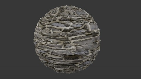 SEAMLESS RUBBLE ROCK WALL TEXTURE 3