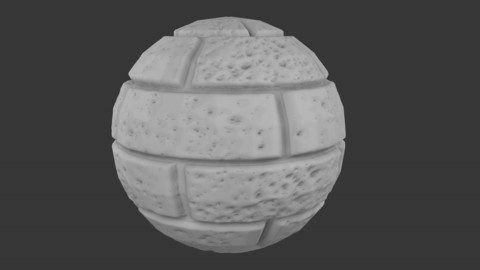 SEAMLESS WALL BLOCK DISPLACEMENT TEXTURE 1