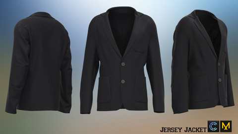 Jersey Jacket, Marvelous designer, Clo3d