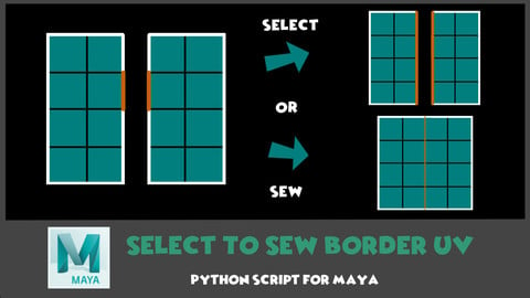 [Maya] Select To Sew Border UV