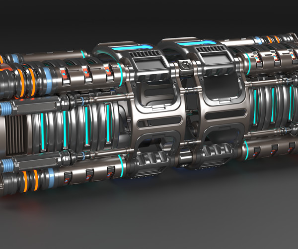 ArtStation - Sci Fi Mega Elements KITBASH - SUBDIVISION READY - Full 3D ...