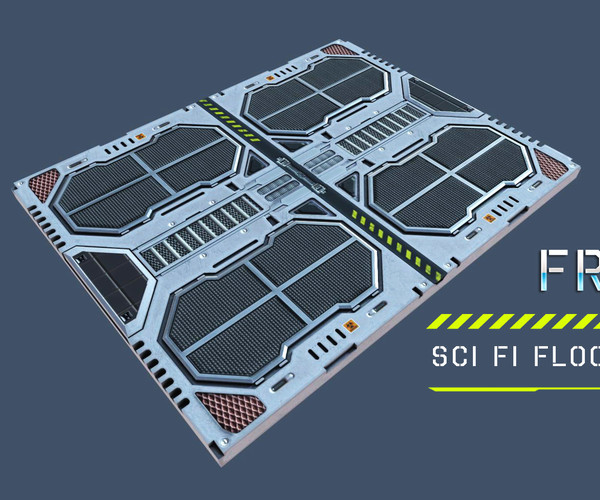 ArtStation - Sci Fi Floor Panel ( Free ) | Game Assets
