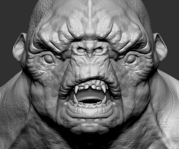 ArtStation - Troll Bust | Game Assets