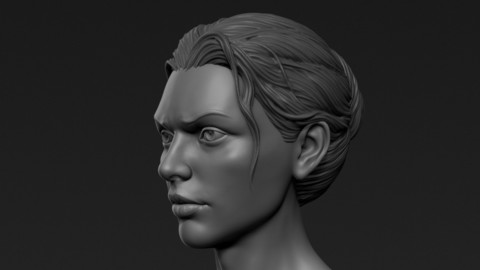 ArtStation - ZBrush Hair 1, Short Female Hairstyle | Resources